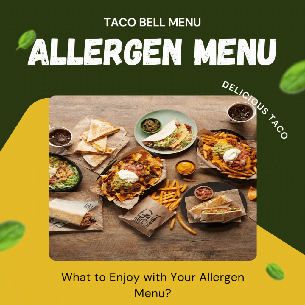 Taco Bell Allergen Menu