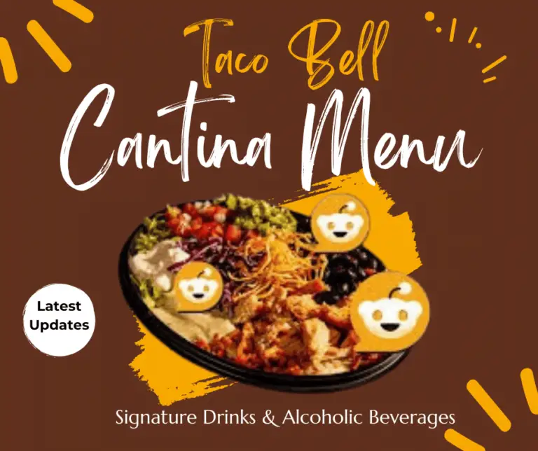 Taco Bell Cantina Menu