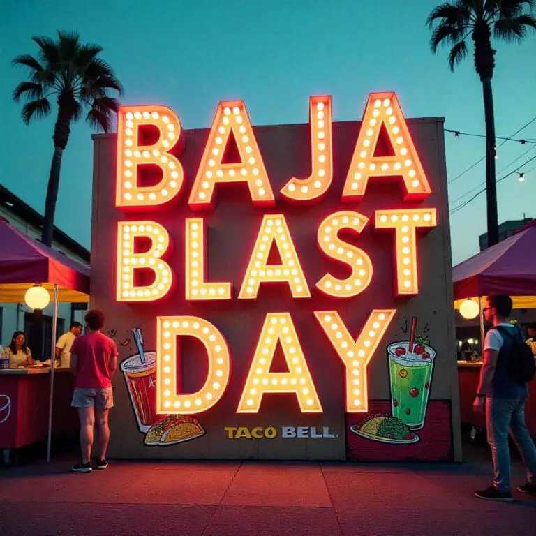 Taco Bell Baja Blast Day